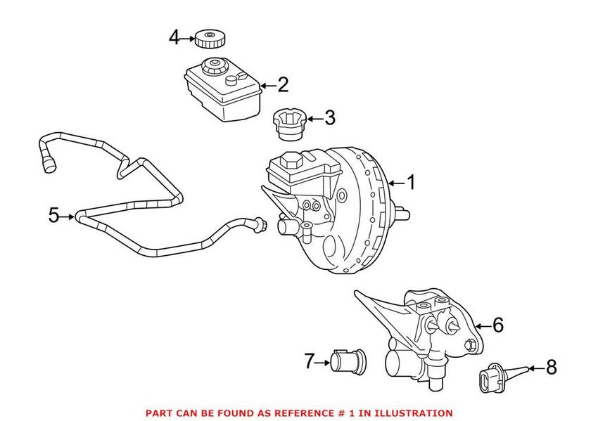 Mercedes Power Brake Booster 1644310627